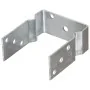 Anclajes de valla 12 uds acero galvanizado plateado12x6x15 cm by , Spikes for anchoring in the ground - Ref: Foro24-145340, P...