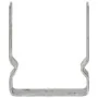 Anclajes de valla 12 uds acero galvanizado plateado12x6x15 cm by , Spikes for anchoring in the ground - Ref: Foro24-145340, P...