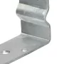 Anclajes de valla 12 uds acero galvanizado plateado12x6x15 cm by , Spikes for anchoring in the ground - Ref: Foro24-145340, P...