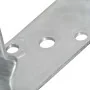 Anclajes de valla 12 uds acero galvanizado plateado12x6x15 cm by , Spikes for anchoring in the ground - Ref: Foro24-145340, P...