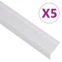 Perfiles de peldaños forma de L 5 uds aluminio plata 100 cm von , Treppe - Ref: Foro24-146755, Preis: 20,10 €, Rabatt: %