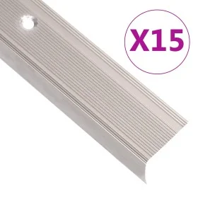 Perfiles de peldaños forma de L 15 uds aluminio champán 100 cm de , Escaleras - Ref: Foro24-146776, Precio: 50,41 €, Descuent...
