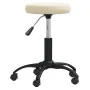 Silla de oficina giratoria de terciopelo crema de , Sillas de oficina - Ref: Foro24-333173, Precio: 54,76 €, Descuento: %