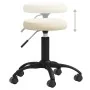 Silla de oficina giratoria de terciopelo crema de , Sillas de oficina - Ref: Foro24-333173, Precio: 54,76 €, Descuento: %