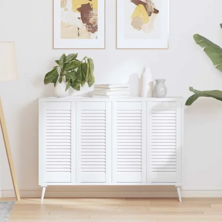 Puerta de armario de lamas 4 uds blanco 69x29,5 cm de , Puertas de armarios - Ref: Foro24-4015905, Precio: 72,91 €, Descuento: %