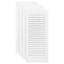 Puerta de armario de lamas 4 uds blanco 69x29,5 cm de , Puertas de armarios - Ref: Foro24-4015905, Precio: 72,91 €, Descuento: %