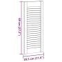 Puerta de armario de lamas 4 uds blanco 69x29,5 cm de , Puertas de armarios - Ref: Foro24-4015905, Precio: 72,91 €, Descuento: %