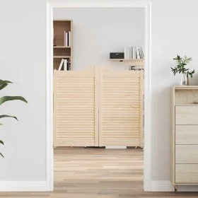 Puertas batientes diseño de lamas 2 par 90x100cm madera pino de , Puertas para el hogar - Ref: Foro24-4107133, Precio: 92,94 ...