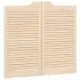 Puertas batientes diseño de lamas 2 par 90x100cm madera pino von , Türen für zu Hause - Ref: Foro24-4107133, Preis: 92,94 €, ...