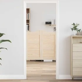 Puertas batientes diseño de lamas 2 par 80x80cm madera pino von , Türen für zu Hause - Ref: Foro24-4107125, Preis: 73,96 €, R...