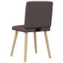 Sillas de comedor 2 unidades tela marrón oscuro von , Essstühle - Ref: Foro24-4101178, Preis: 103,21 €, Rabatt: %