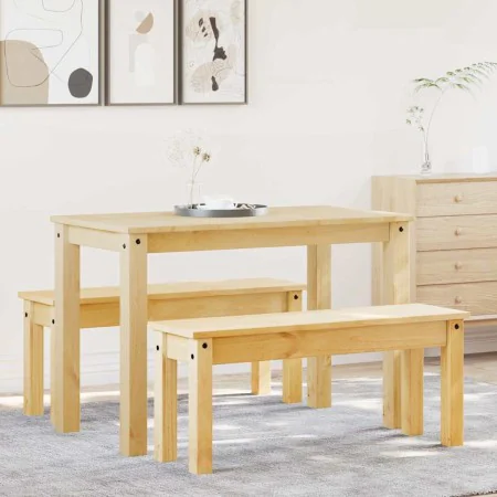 Juego de comedor Panama 3 pzas madera maciza de pino de , muebles para cocinas y comedores - Ref: Foro24-3345164, Precio: 295...