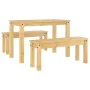 Juego de comedor Panama 3 pzas madera maciza de pino de , muebles para cocinas y comedores - Ref: Foro24-3345164, Precio: 295...