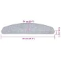 Alfombrilla escalera 30 uds gris claro 65x24x4 cm de , Alfombrillas para escalones - Ref: Foro24-3365752, Precio: 146,92 €, D...