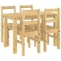 Juego de comedor Panama 5 pzas madera maciza de pino de , muebles para cocinas y comedores - Ref: Foro24-3345170, Precio: 309...