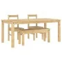 Juego de comedor Panama 4 pzas madera maciza de pino de , muebles para cocinas y comedores - Ref: Foro24-3345185, Precio: 408...