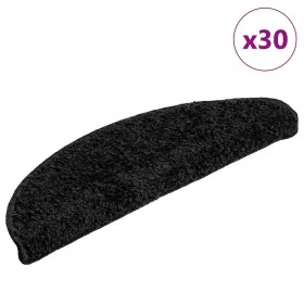 Alfombrilla escalera 30 uds. negro 56x17x3 cm de , Alfombrillas para escalones - Ref: Foro24-3365800, Precio: 162,15 €, Descu...
