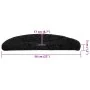 Alfombrilla escalera 30 uds. negro 56x17x3 cm de , Alfombrillas para escalones - Ref: Foro24-3365800, Precio: 162,15 €, Descu...