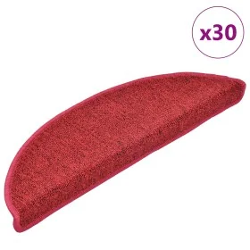 Alfombrilla escalera 30 uds rojo burdeos 56x17x3 cm de , Alfombrillas para escalones - Ref: Foro24-3365738, Precio: 108,26 €,...