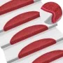 Alfombrilla escalera 30 uds rojo burdeos 56x17x3 cm de , Alfombrillas para escalones - Ref: Foro24-3365738, Precio: 108,26 €,...