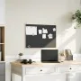Pizarra con marco de madera maciza de pino negra 80x55 cm de , Tablones de anuncios - Ref: Foro24-4017413, Precio: 26,69 €, D...