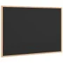 Pizarra con marco de madera maciza de pino negra 80x55 cm de , Tablones de anuncios - Ref: Foro24-4017413, Precio: 26,69 €, D...