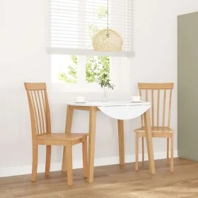 Sillas de comedor 2 uds madera maciza natural caucho de , Sillas de comedor - Ref: Foro24-4102390, Precio: 119,10 €, Descuent...
