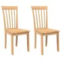 Sillas de comedor 2 uds madera maciza natural caucho de , Sillas de comedor - Ref: Foro24-4102390, Precio: 119,10 €, Descuent...