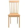 Sillas de comedor 2 uds madera maciza natural caucho de , Sillas de comedor - Ref: Foro24-4102390, Precio: 119,10 €, Descuent...