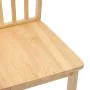 Sillas de comedor 2 uds madera maciza natural caucho de , Sillas de comedor - Ref: Foro24-4102390, Precio: 119,10 €, Descuent...