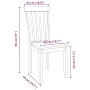 Sillas de comedor 2 uds madera maciza natural caucho de , Sillas de comedor - Ref: Foro24-4102390, Precio: 119,10 €, Descuent...