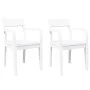Sillas de comedor 2 unidades madera maciza de caucho blanco de , Sillas de comedor - Ref: Foro24-4102513, Precio: 173,22 €, D...