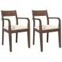Sillas de comedor con cojines 2 uds madera maciza marrón caucho von , Essstühle - Ref: Foro24-4102507, Preis: 174,13 €, Rabat...