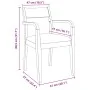 Sillas de comedor con cojines 2 uds madera maciza marrón caucho von , Essstühle - Ref: Foro24-4102507, Preis: 174,13 €, Rabat...