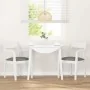 Sillas de comedor con cojines 2uds madera maciza blanco caucho de , Sillas de comedor - Ref: Foro24-4102511, Precio: 173,86 €...