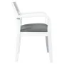 Sillas de comedor con cojines 2uds madera maciza blanco caucho de , Sillas de comedor - Ref: Foro24-4102511, Precio: 173,86 €...