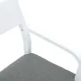 Sillas de comedor con cojines 2uds madera maciza blanco caucho de , Sillas de comedor - Ref: Foro24-4102511, Precio: 173,86 €...