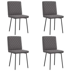 Sillas de comedor 4 unidades cuero sintético gris de , Sillas de comedor - Ref: Foro24-3315215, Precio: 168,59 €, Descuento: %
