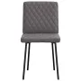 Sillas de comedor 4 unidades cuero sintético gris de , Sillas de comedor - Ref: Foro24-3315215, Precio: 168,59 €, Descuento: %