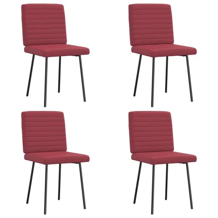 Sillas comedor 4 unidades cuero sintético rojo tinto de , Sillas de comedor - Ref: Foro24-3315269, Precio: 168,18 €, Descuent...