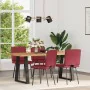 Sillas comedor 4 unidades cuero sintético rojo tinto de , Sillas de comedor - Ref: Foro24-3315269, Precio: 168,18 €, Descuent...