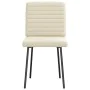 Sillas de comedor 2 unidades cuero sintético crema de , Sillas de comedor - Ref: Foro24-4101167, Precio: 86,96 €, Descuento: %