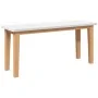 Banco 90 cm madera maciza caucho blanco by , Dining and kitchen benches - Ref: Foro24-4102598, Price: 70,35 €, Discount: %