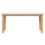 Banco 90 cm madera maciza caucho blanco by , Dining and kitchen benches - Ref: Foro24-4102598, Price: 70,35 €, Discount: %