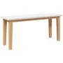 Banco 90 cm madera maciza caucho blanco by , Dining and kitchen benches - Ref: Foro24-4102598, Price: 70,35 €, Discount: %