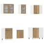 Set de muebles cocina 11 pzas madera ingeniería roble artesanal de , Armarios de cocina - Ref: Foro24-3328576, Precio: 648,97...