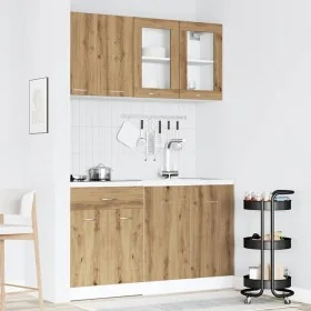 Set de muebles cocina 4 pzas madera ingeniería roble artesanal de , Armarios de cocina - Ref: Foro24-3328574, Precio: 266,51 ...
