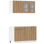Set de muebles cocina 4 pzas madera ingeniería roble artesanal de , Armarios de cocina - Ref: Foro24-3328574, Precio: 266,51 ...