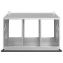 Nido para gallinas con 3 compartimentos plateado galvanizado de , Jaulas y habitáculos para animales pequeños - Ref: Foro24-8...