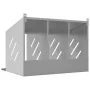 Nido para gallinas con 3 compartimentos plateado galvanizado de , Jaulas y habitáculos para animales pequeños - Ref: Foro24-8...
